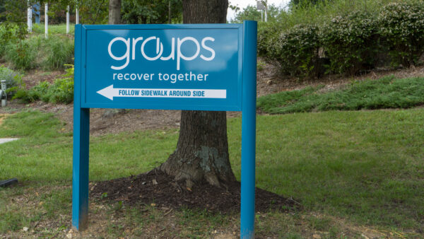 Groups Recover Together’s wayfinding signage