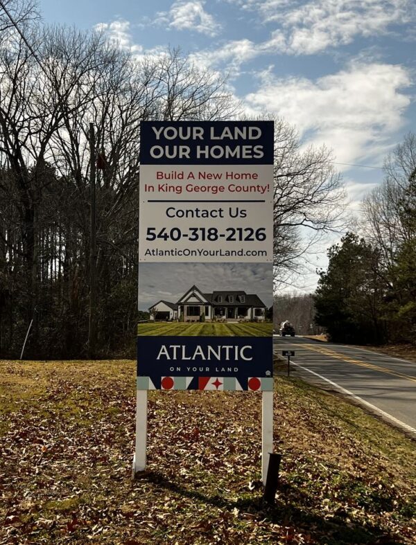 Atlantic Builders’s real estate signage