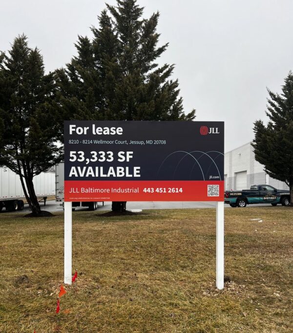 JLL Mid Atlantic’s real estate signage