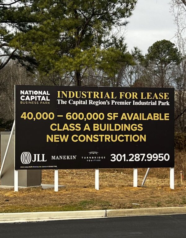 JLL Mid Atlantic’s real estate signage